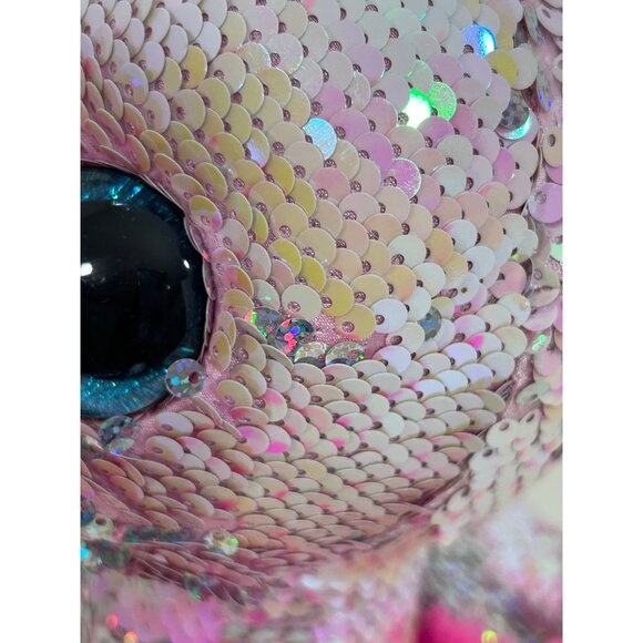 Ty Flippables Pinky Flamingo Beanie Babies Plush Toy Stuffed Animal Beanbag Kids - Picture 14 of 16